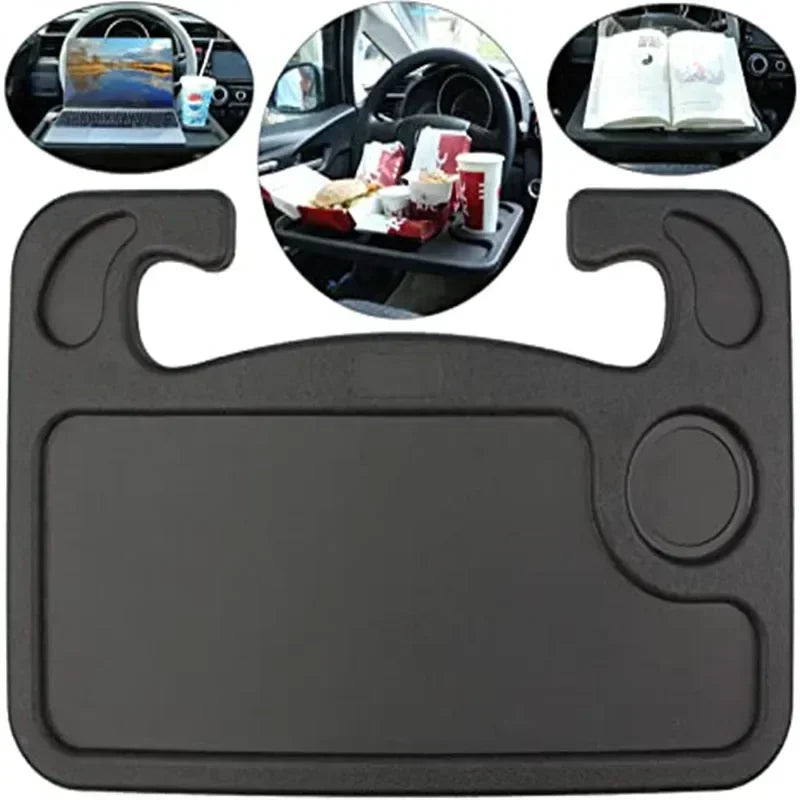 Car Steering Wheel Desk – Portable In-Car Dining & Laptop Tray Table