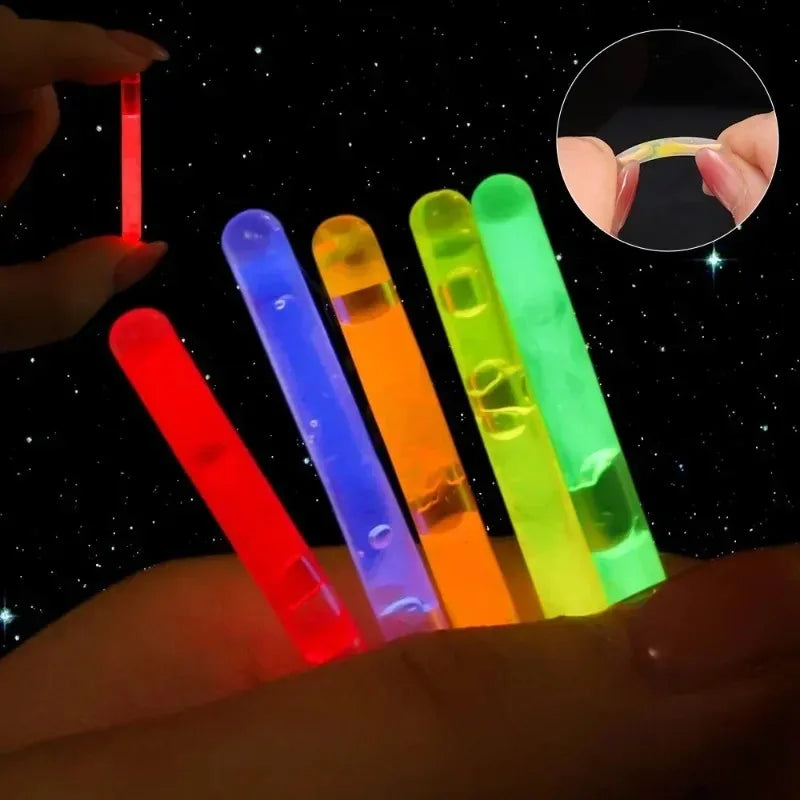 100/10PCS Glowing Sticks Fishing Float Rod Lights Chemical Fluorescence Sticks for Wedding Decoration Home Party Clubs Supplies