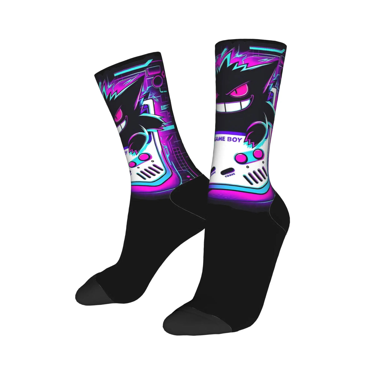 P-Pokemons Snorlax Socks Men Women Polyester Funny Happy  Socks Novelty Spring Summer Autumn Winter Middle Tube Stockings Gift