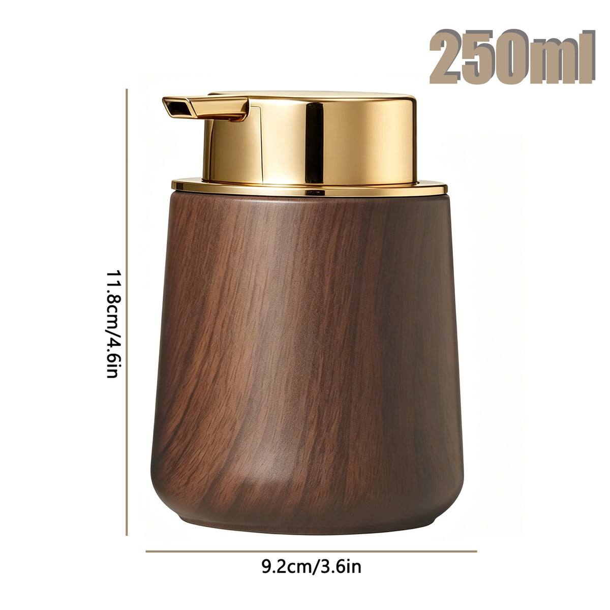 Luxury Bathroom Accessories Set – Refillable Soap Dispenser & Toothbrush Holder, Modern Farmhouse Decor