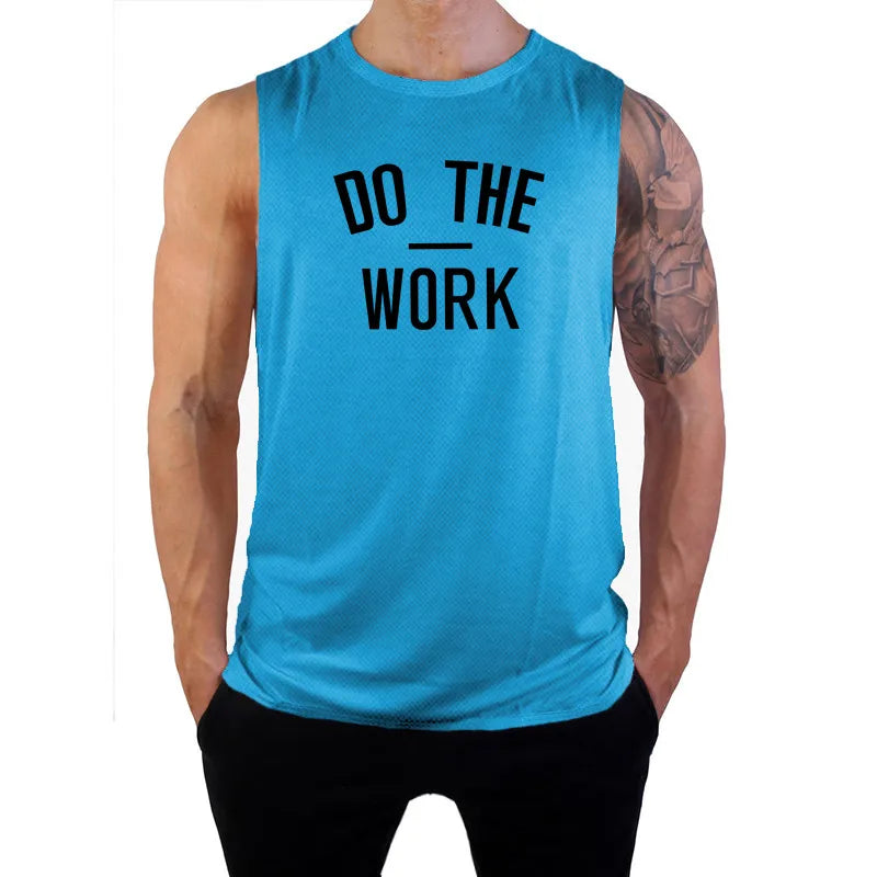 Men's "Do The Work" Mesh Gym Tank
