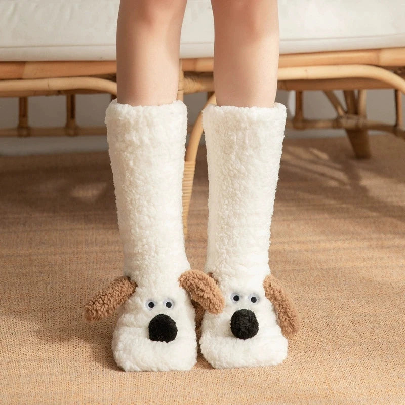 Cute Socks Adults Sleeping Socks Winter Snow Home Maternity Sock Leg Warmer Carpet Socks Slippers Funny Floor Socks