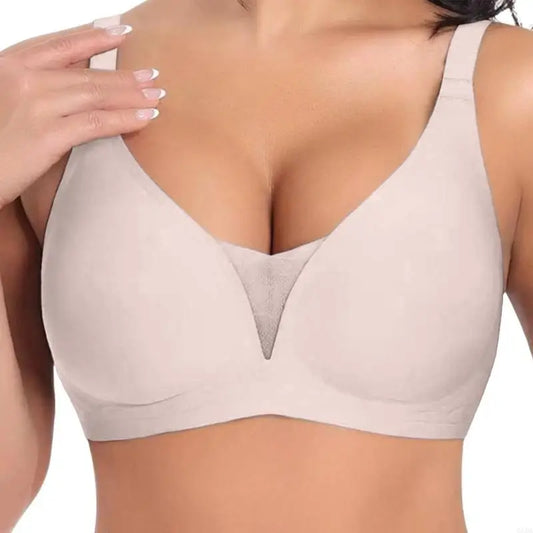 Wireless Push Up Bras for Women Full Coverage Seamless Bra Supportive Everyday Comfortable Bralette 6XDA