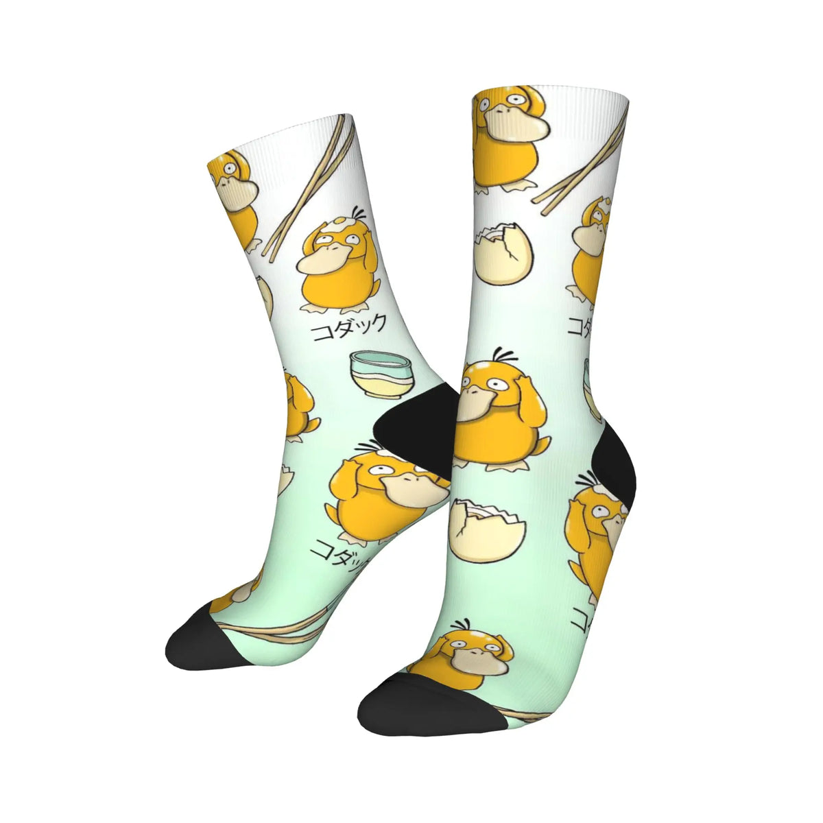 P-Pokemons Snorlax Socks Men Women Polyester Funny Happy  Socks Novelty Spring Summer Autumn Winter Middle Tube Stockings Gift