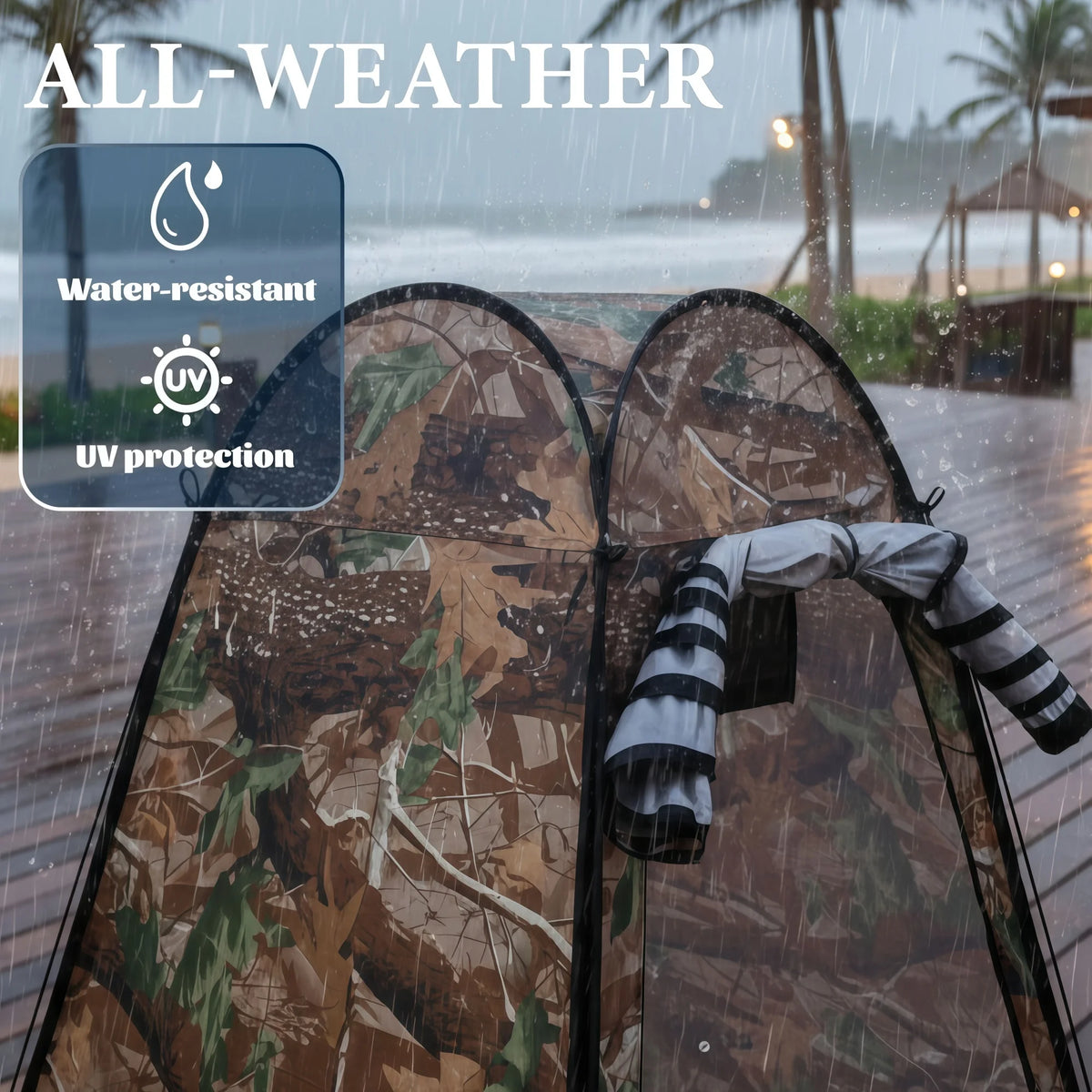 Pop-Up Privacy Tent – Portable Outdoor Shower, Camping Toilet & Rain Shelter with Storage Bag