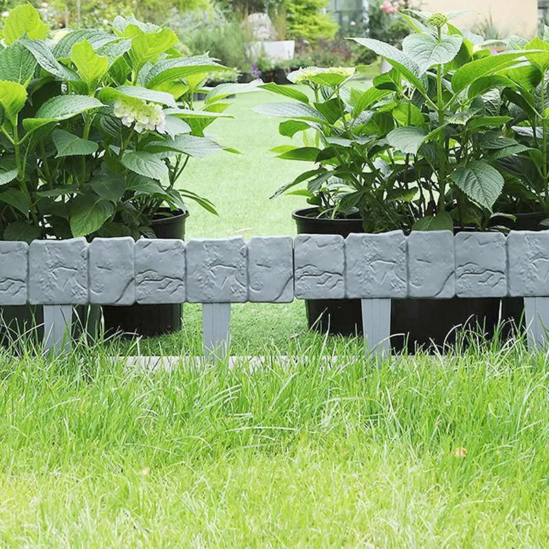 Faux Stone Garden Edging Fence