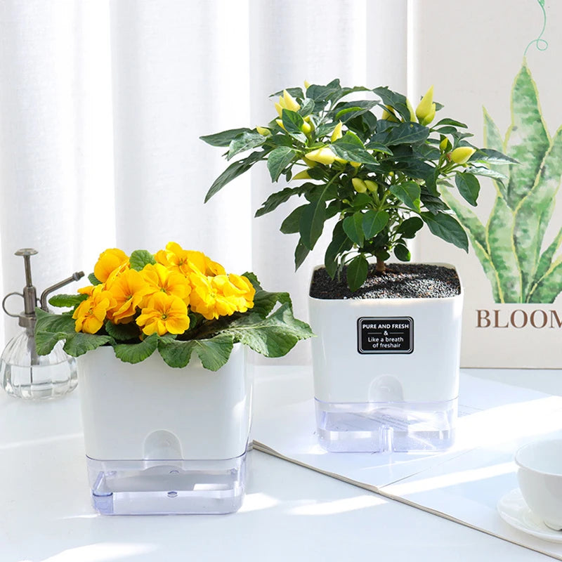 Self-Watering Double-Layer Flower Pot