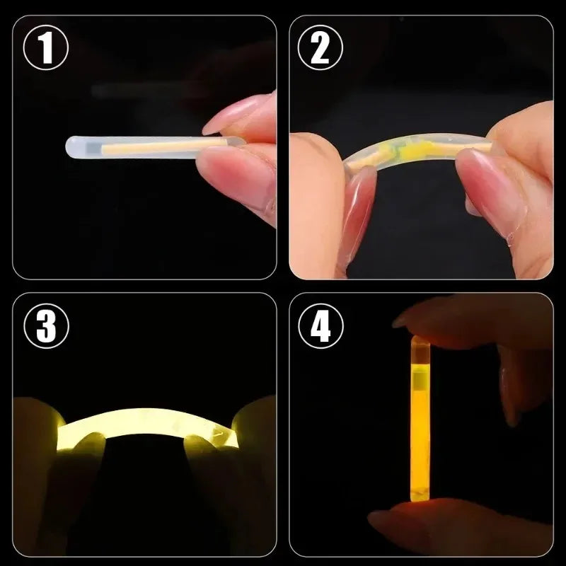 100/10PCS Glowing Sticks Fishing Float Rod Lights Chemical Fluorescence Sticks for Wedding Decoration Home Party Clubs Supplies