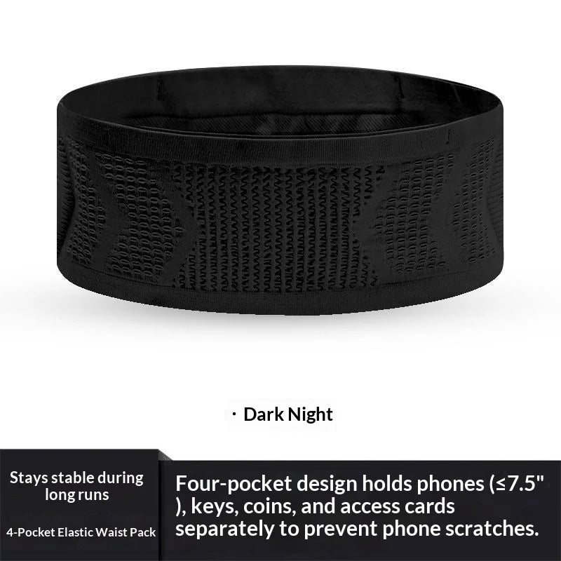 High Elastic Running Waist Pack Multifunctional Phone Pocket Outdoor Sports Fitness Waist Belt Breathable Portable Fanny Pack