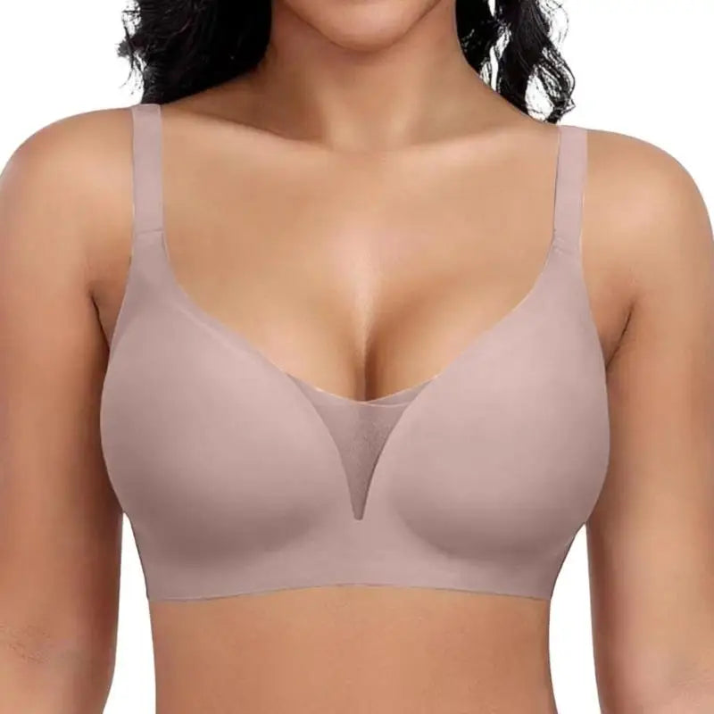 Wireless Push Up Bras for Women Full Coverage Seamless Bra Supportive Everyday Comfortable Bralette 6XDA