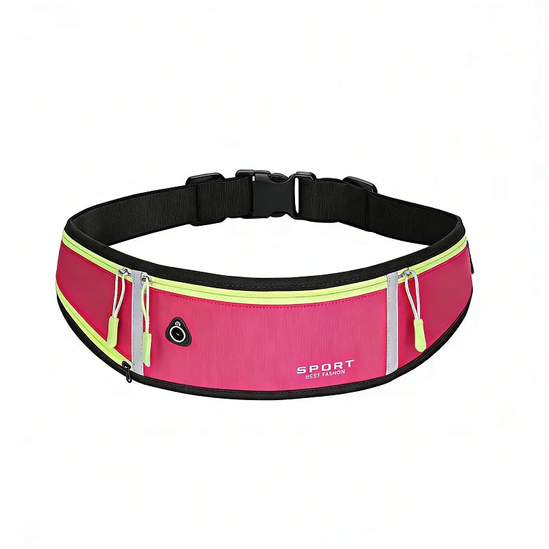 Running Waist Bag Sport Phone Bag Waterproof Reflective Comfortable Adjustable Wear Resistant Belt Bag for Women Men Cycling