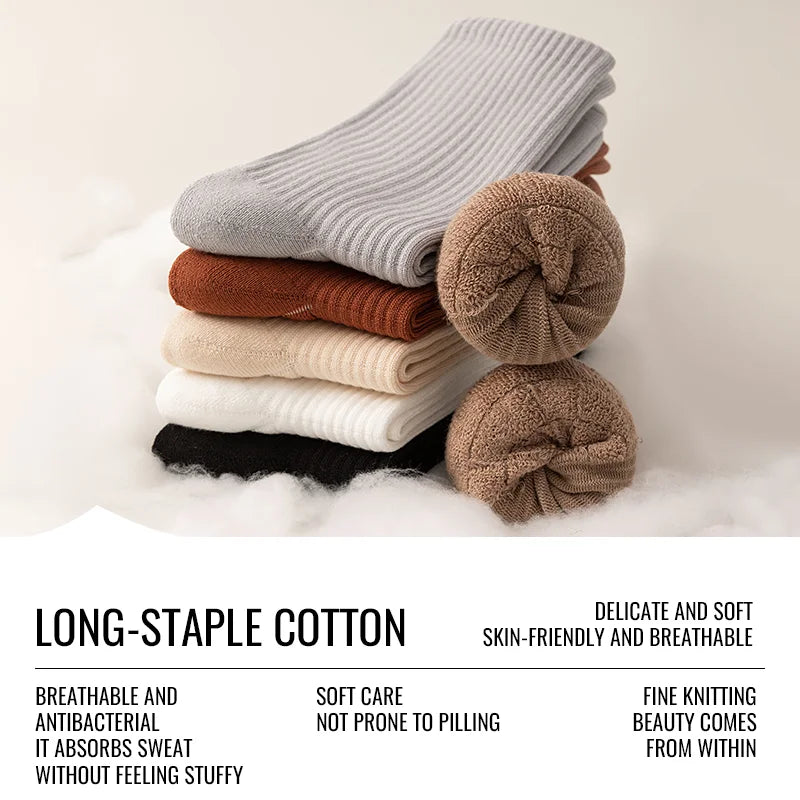 MiiOW Winter Thermal Warm Sock Thicken Cotton Sock Cold Resistant Terry Sock Snow Towel Bottom Sock Anti Sweat Moisture Wicking