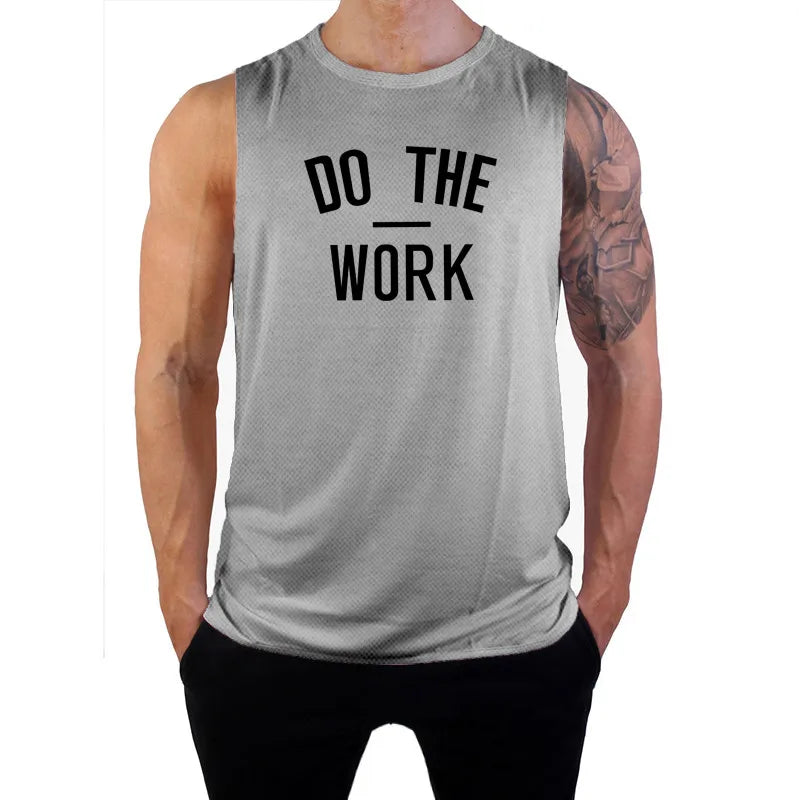 Men's "Do The Work" Mesh Gym Tank