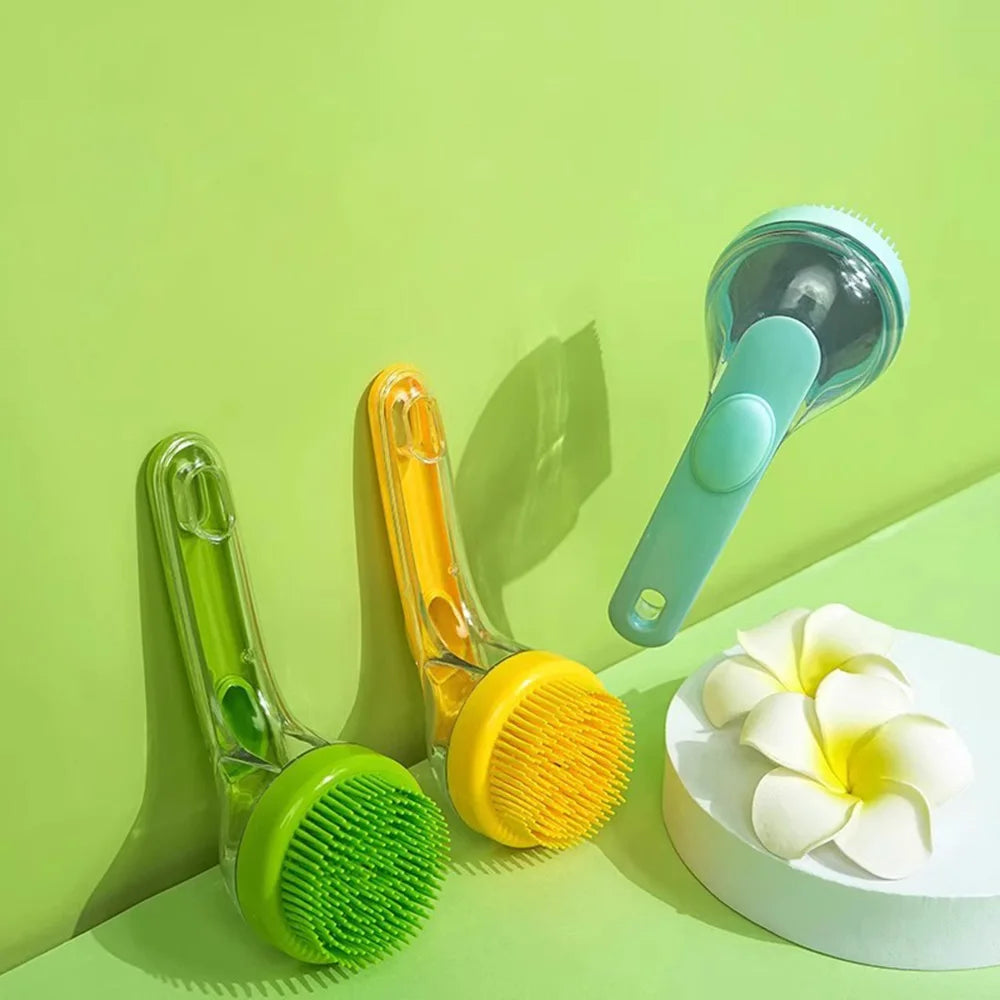 Pet Bath Brush for Dogs & Cats – Massage Scrub Brush, Bathing & Grooming Essential