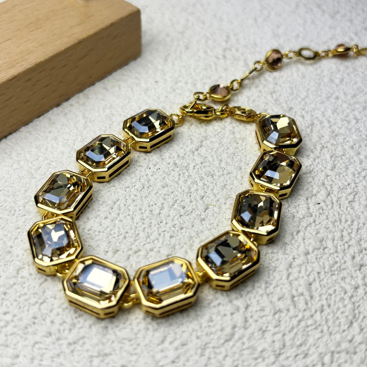 2026 New Fine Jewelry Set for Women Gold Geometric Zircon Crystal Necklace Bracelet Earrings Romantic Gift