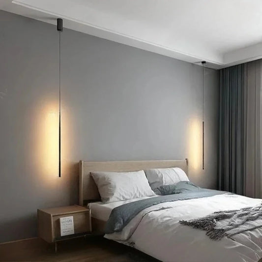 Modern LED Pendant Light – Adjustable Hanging Lamp for Bedroom, Living Room & Hotel, Warm or Cool White