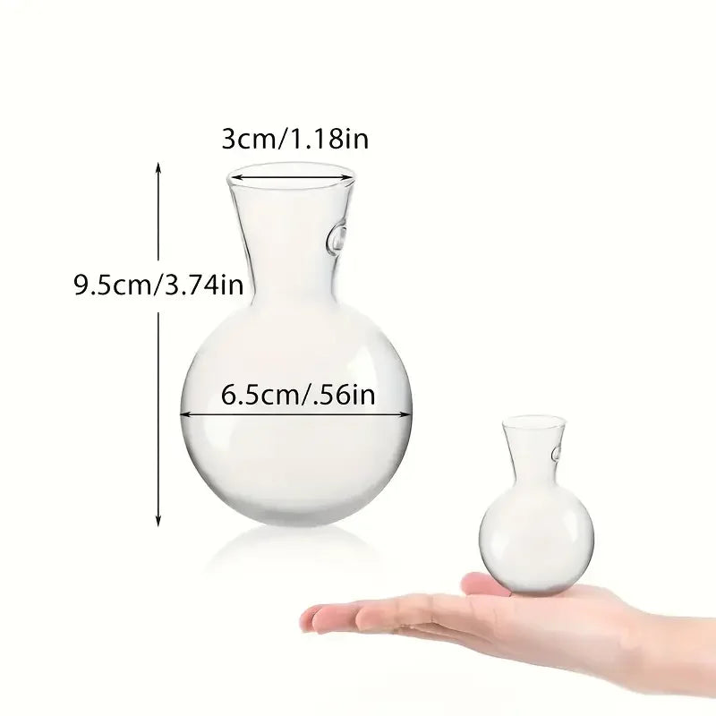 Half-Moon Wall-Mounted Glass Vase & Mini Fish Bowl
