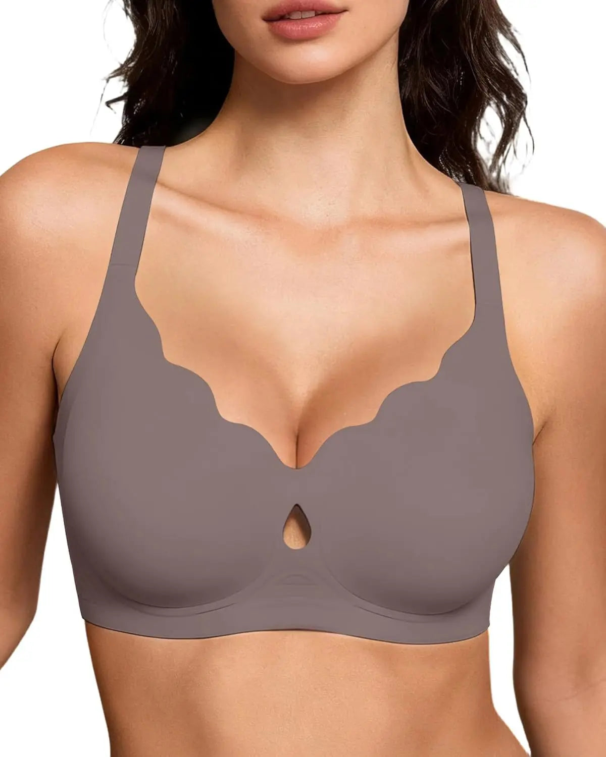 Wireless Bras for Women Wave Push Up No Underwire Bralettes Seamless Full Coverage Support Lift Everyday Bra