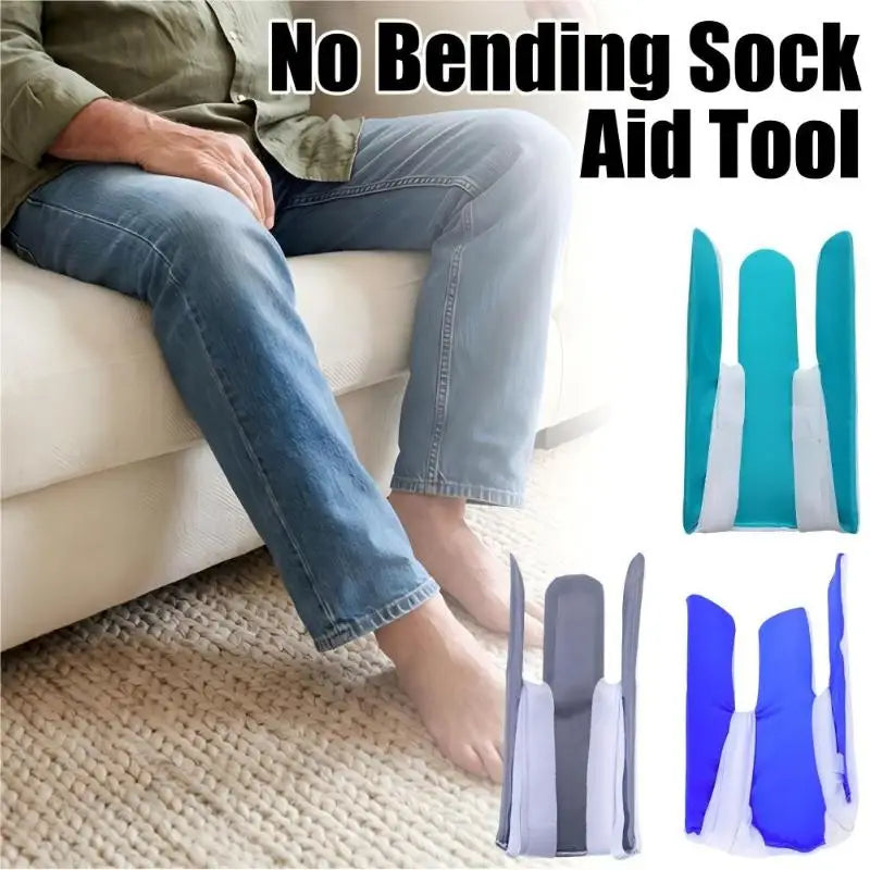 No Bending Sock Aid Tool Sock Aid Pulling Device Sock Helper Easy On Sock Puller For Elderly Disabled Pregnant People Daily Home