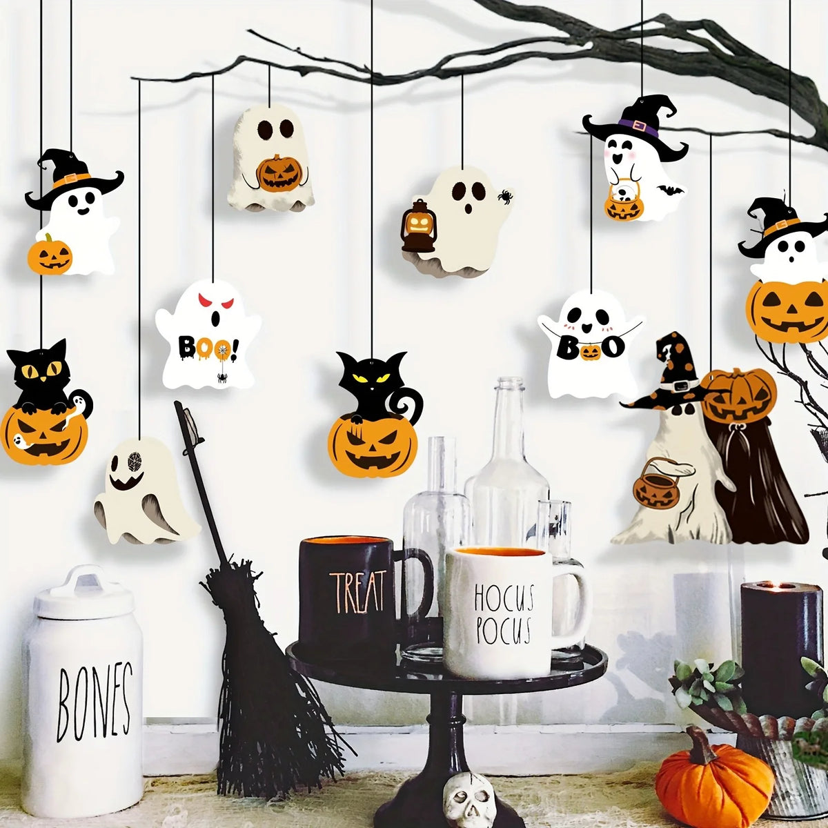 Halloween Hanging Ornaments Set
