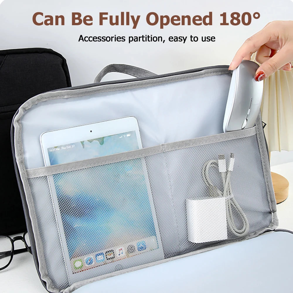 Shockproof Ultra-Thin Laptop Sleeve Handbag for MacBook Xiaomi Huawei ASUS 11-16" Notebook Business Briefcase