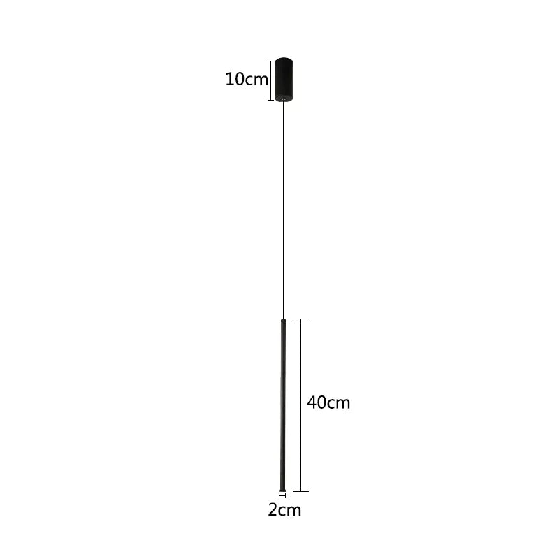 Modern LED Pendant Light – Adjustable Hanging Lamp for Bedroom, Living Room & Hotel, Warm or Cool White