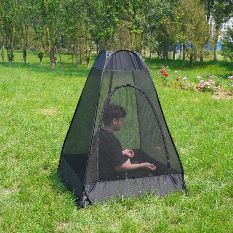 Pop-Up Mesh Mosquito Tent – Portable Anti-Mosquito Net for Camping, Fishing & Outdoor Meditation
