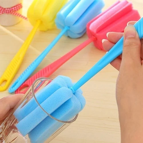 2-Pack Bottle & Glass Cleaning Sponge Brush