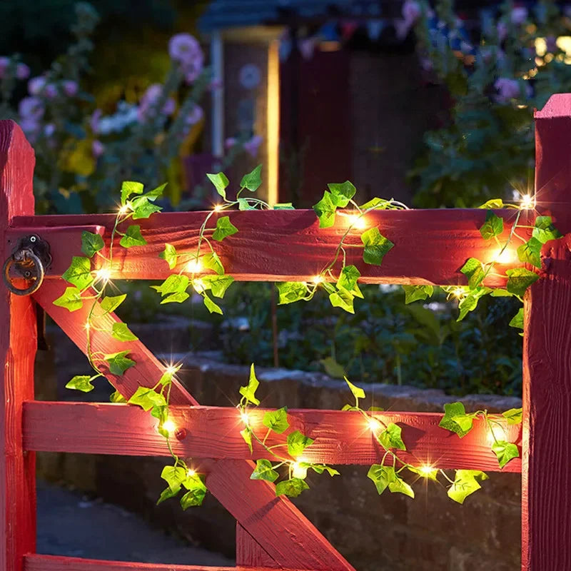 Green Leaf Vine Fairy String Lights