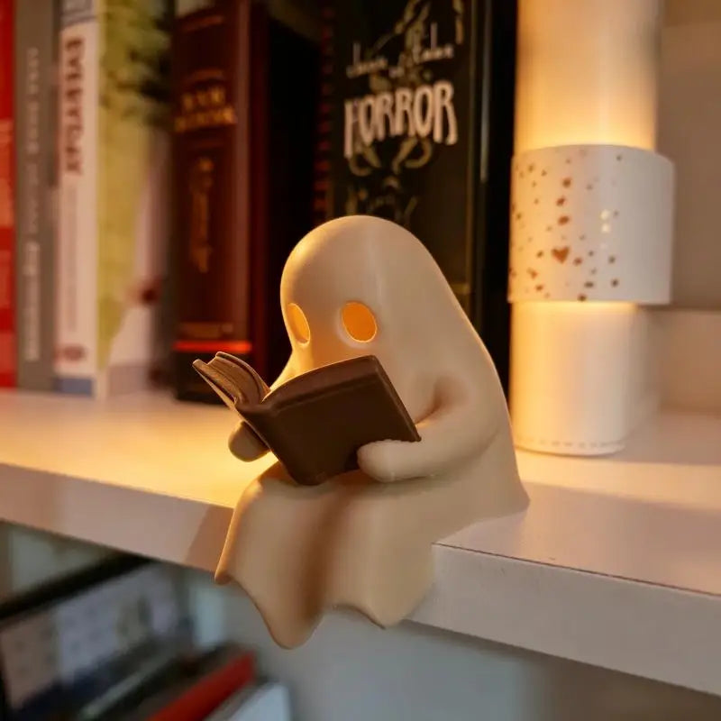 Cute Ghost Reading Book Lamp