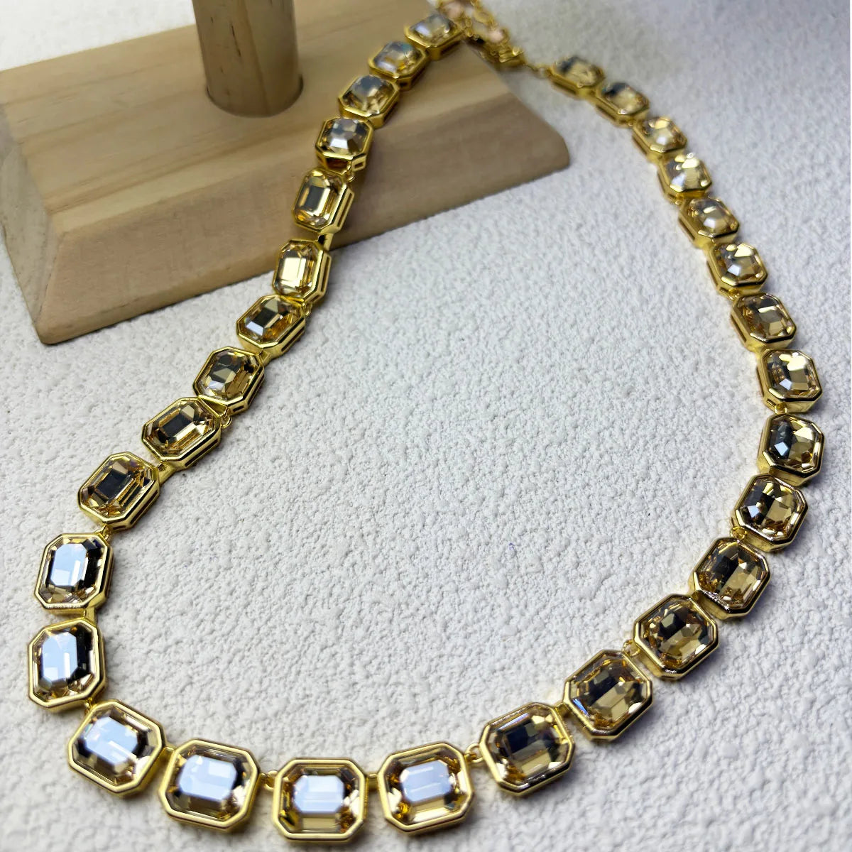 2026 New Fine Jewelry Set for Women Gold Geometric Zircon Crystal Necklace Bracelet Earrings Romantic Gift
