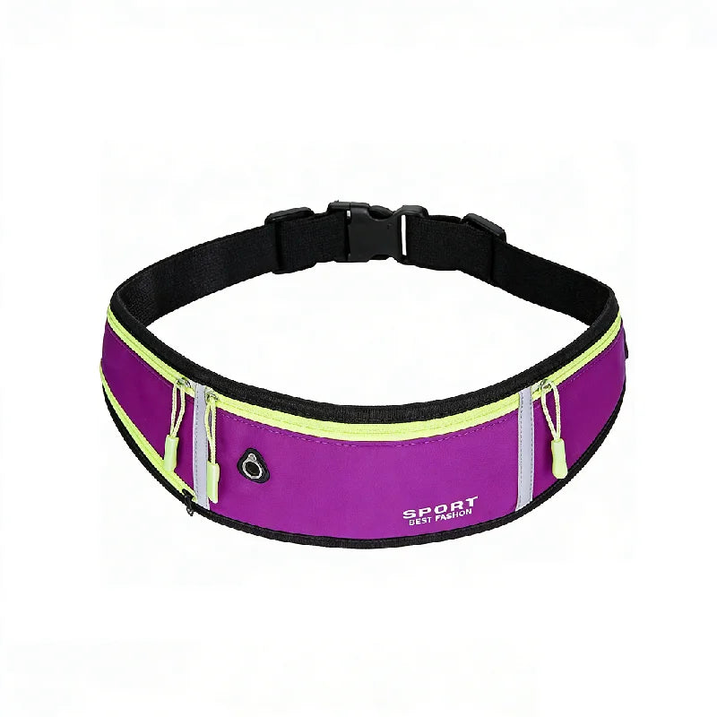 Running Waist Bag Sport Phone Bag Waterproof Reflective Comfortable Adjustable Wear Resistant Belt Bag for Women Men Cycling
