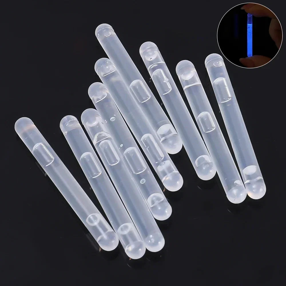 100/10PCS Glowing Sticks Fishing Float Rod Lights Chemical Fluorescence Sticks for Wedding Decoration Home Party Clubs Supplies