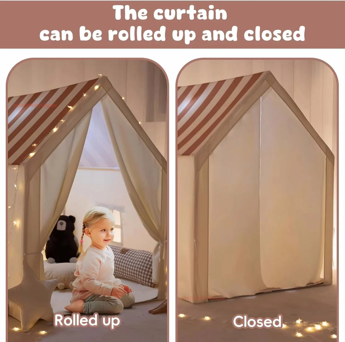 Kids Indoor & Outdoor Playhouse Tent – Large Pop-Up Play Tent for Boys & Girls, Holiday Gift