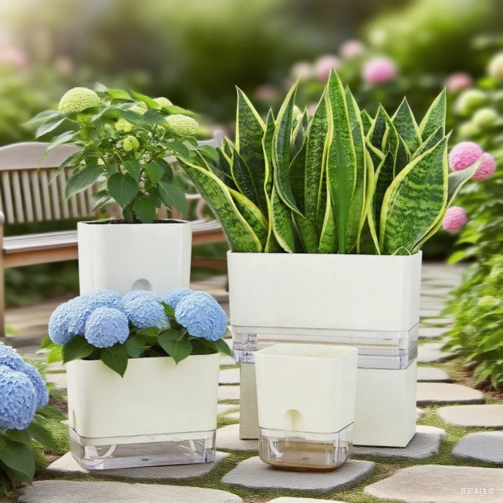 Self-Watering Double-Layer Flower Pot