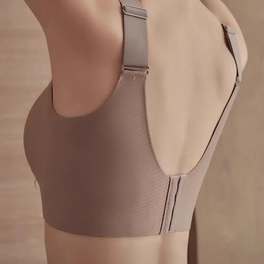 Wire-free Bra Wireless Push-up Bra with Natural Lift High Stretchability for All-day Support Full Coverage Yoga Underwear Vest