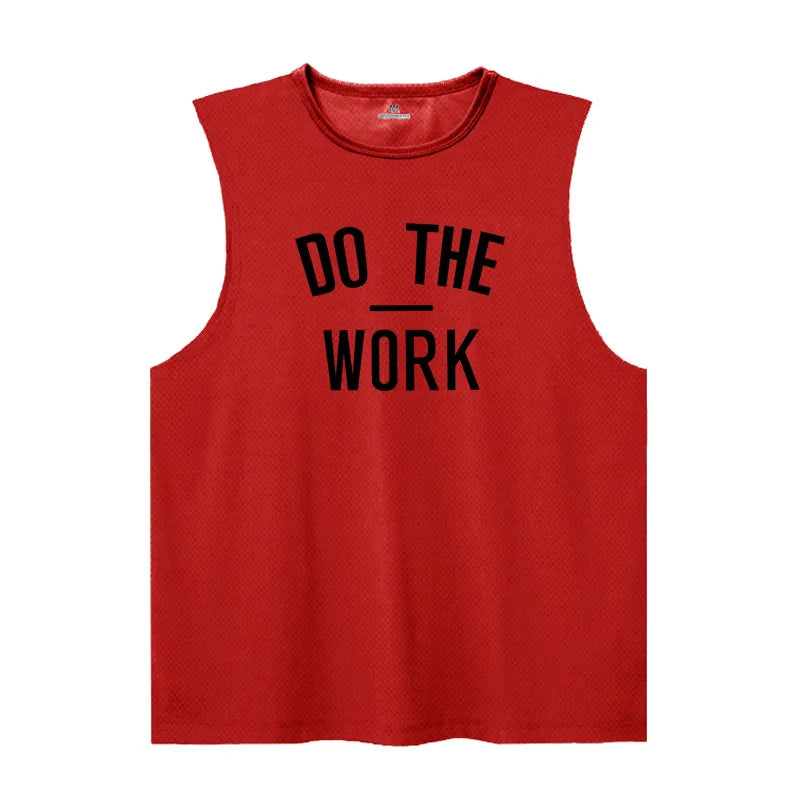 Men's "Do The Work" Mesh Gym Tank