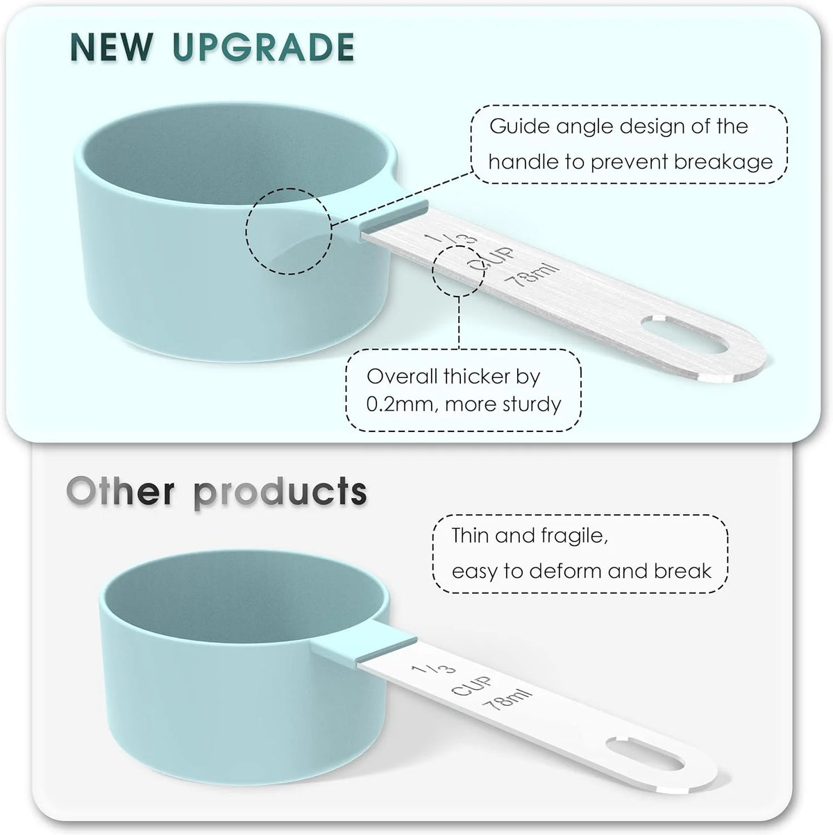 8-Piece Stackable Measuring Cups & Spoons Set
