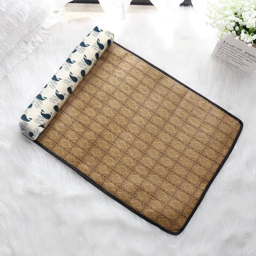 Pet Cooling Mat for Dogs & Cats – Washable, Foldable & Breathable with Pillow
