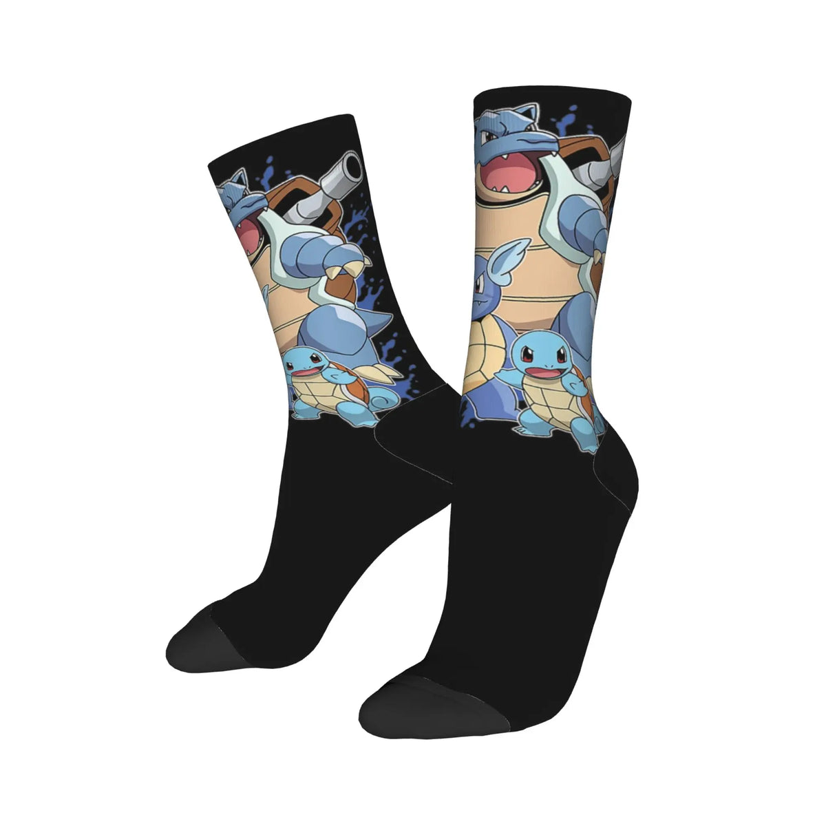 P-Pokemons Snorlax Socks Men Women Polyester Funny Happy  Socks Novelty Spring Summer Autumn Winter Middle Tube Stockings Gift