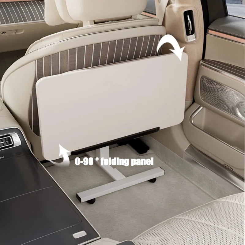 Car Mounted Small Table with Foldable Dining Table Front and Rear Multifunctional Table for Passenger Seat Car Office Desk