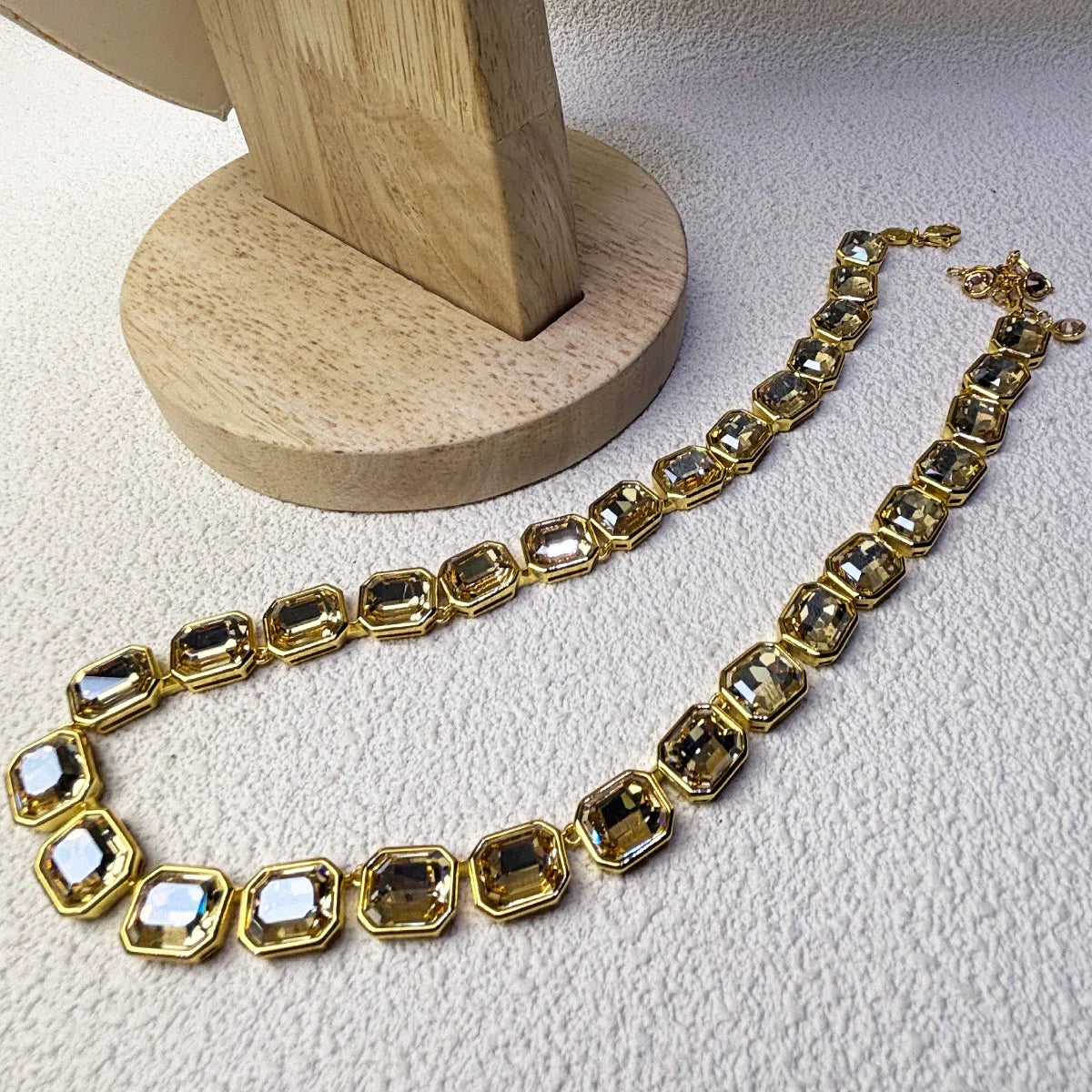 2026 New Fine Jewelry Set for Women Gold Geometric Zircon Crystal Necklace Bracelet Earrings Romantic Gift