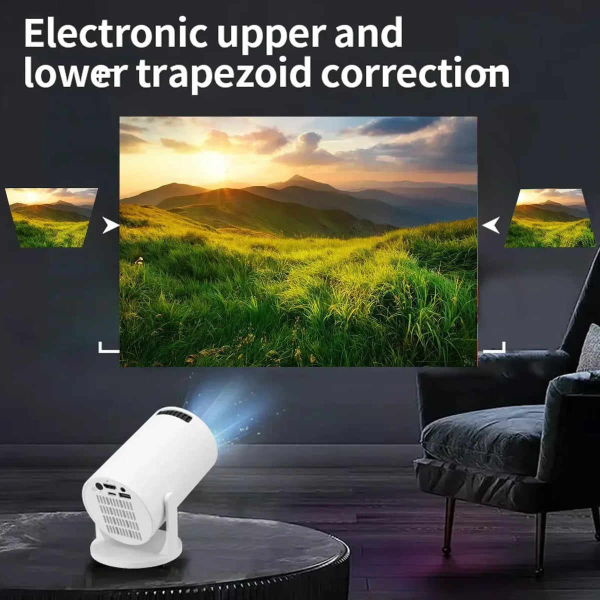 Mini Smart Projector — 4K WiFi & Bluetooth Portable Home Cinema