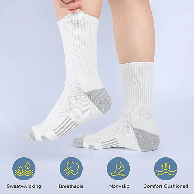 4 pairs Sports Socks Cushioning Breathable Running Socks High-Performance and Durable Outdoor Sports Socks For Men and Women