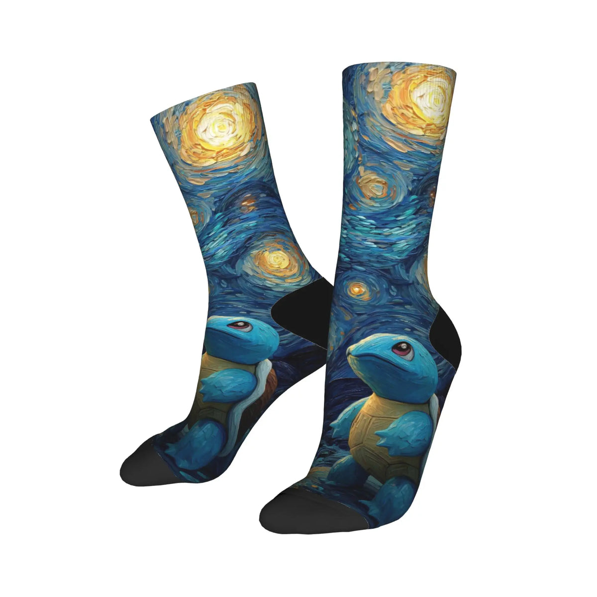 P-Pokemons Snorlax Socks Men Women Polyester Funny Happy  Socks Novelty Spring Summer Autumn Winter Middle Tube Stockings Gift
