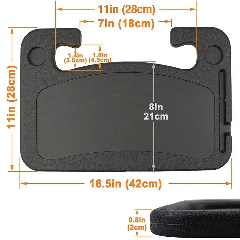 Car Steering Wheel Desk – Portable In-Car Dining & Laptop Tray Table