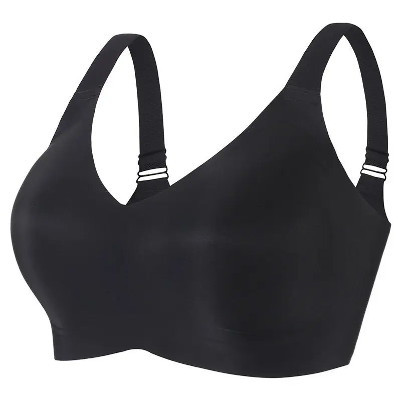 Women Wireless Large Size Bra Seamless Anti-Sagging Correction Gathered Comfortable No Side Breast Projection Push up Bra