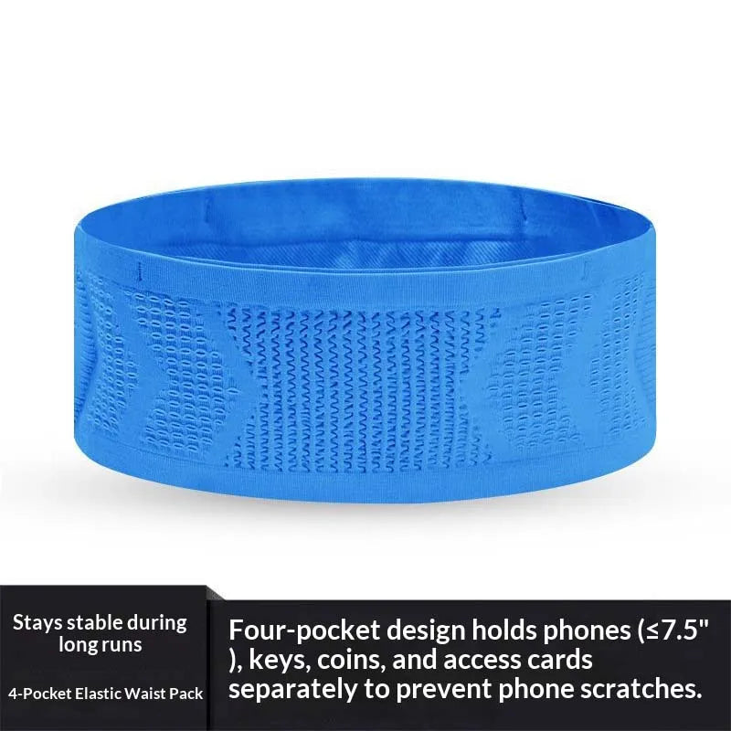 High Elastic Running Waist Pack Multifunctional Phone Pocket Outdoor Sports Fitness Waist Belt Breathable Portable Fanny Pack